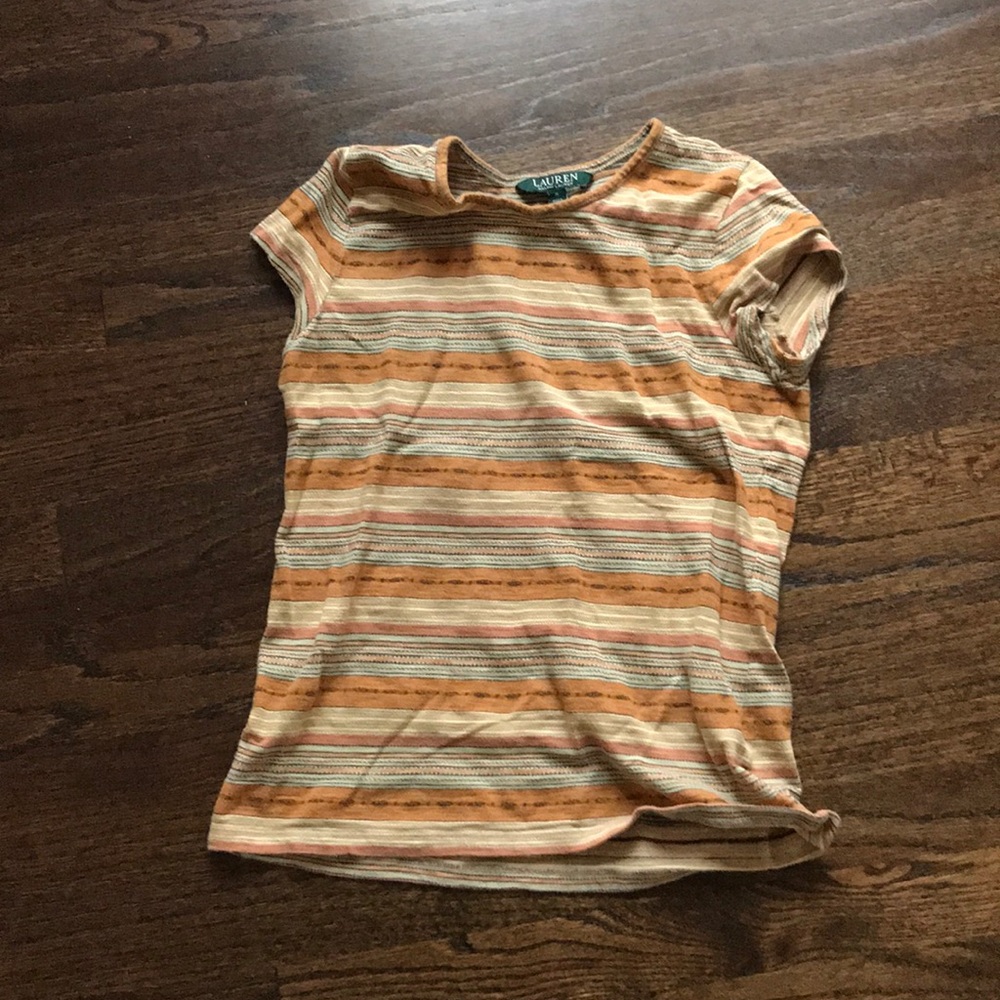Medium stripped ralph lauren top